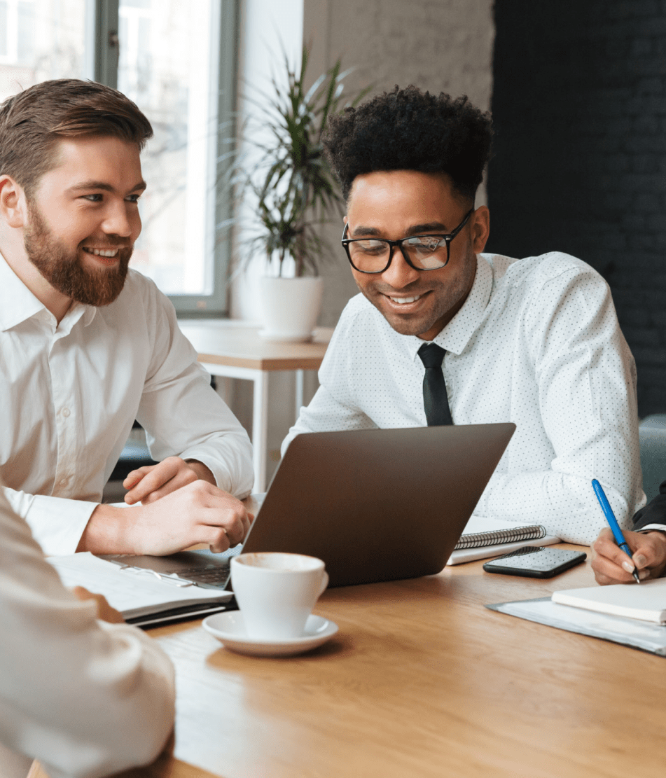 Remote employees collaborating